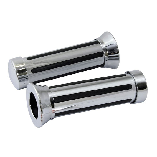 Bike It Grips Rail Type Plain Chrome 25mm