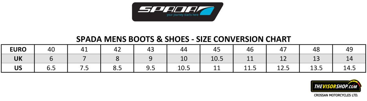 Spada Hurricane II Men's Fit Motorcycle Motorbike Touring Boot