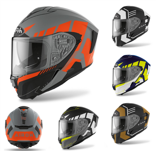 Airoh Spark 'Thrill' Motorcycle Road Crash Helmet