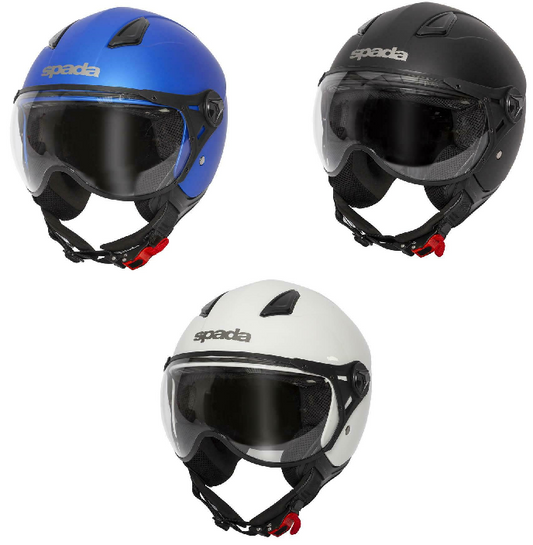 Spada Hellion Plain Open Face Motorcycle Scooter Bike Helmet