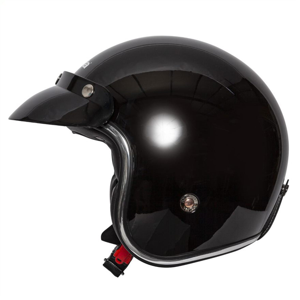 Spada Classic Plain Open Face Motorcycle Jet Helmet