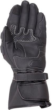 Weise Torque Breathable Leather Motorbike Gloves Black