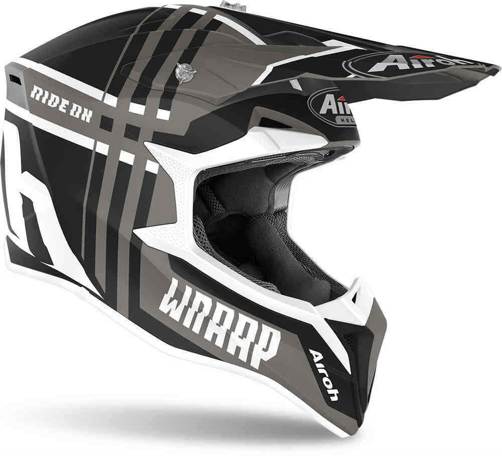 Airoh Wraap Broken Motocross Off Road Motorcycle Helmet Enduro