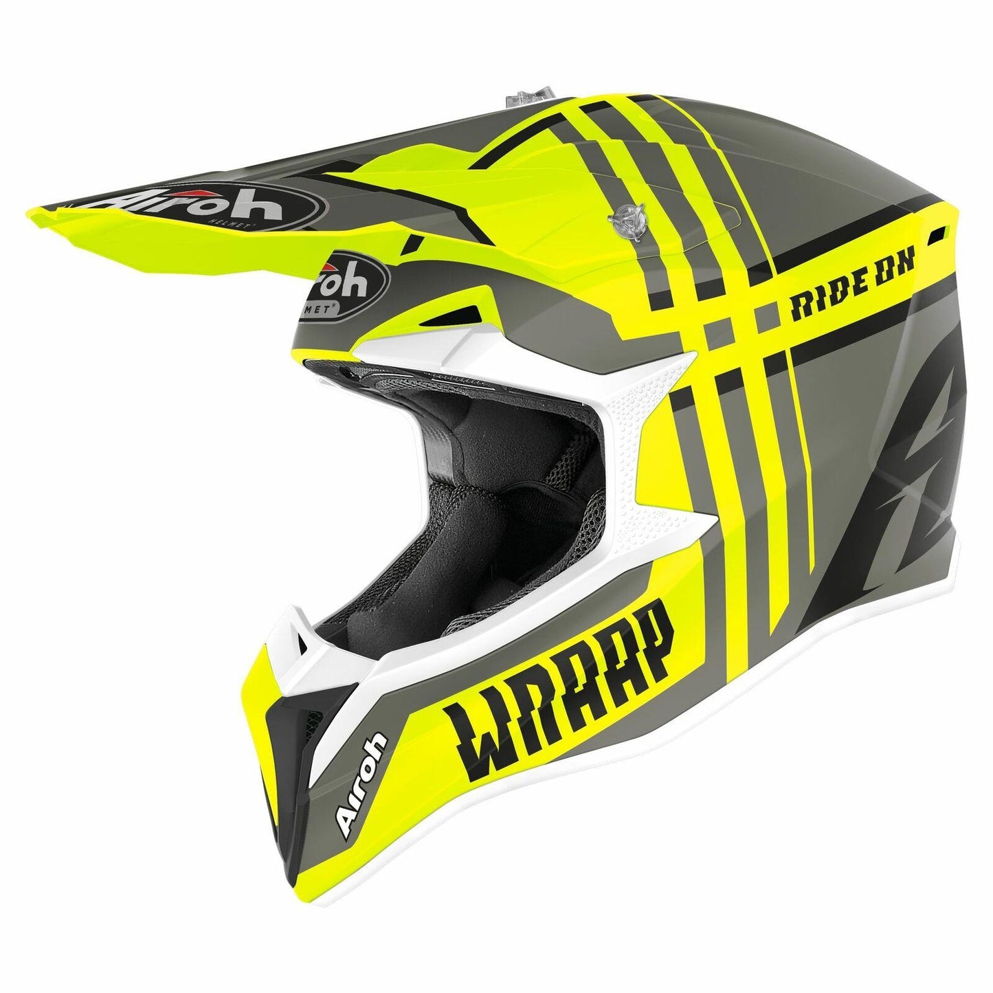 Airoh Wraap Broken Motocross Off Road Motorcycle Helmet Enduro