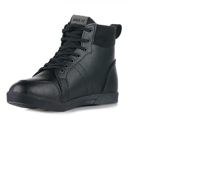 Bike It 'Sneeka' Low-Cut Waterproof Leather Motorcycle Boots