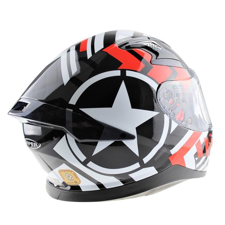 VIPER RSV95 PATROIT FULL FACE MOTORBIKE MOTORCYCLE HELMET