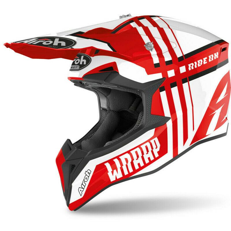 Airoh Wraap Broken Motocross Off Road Motorcycle Helmet