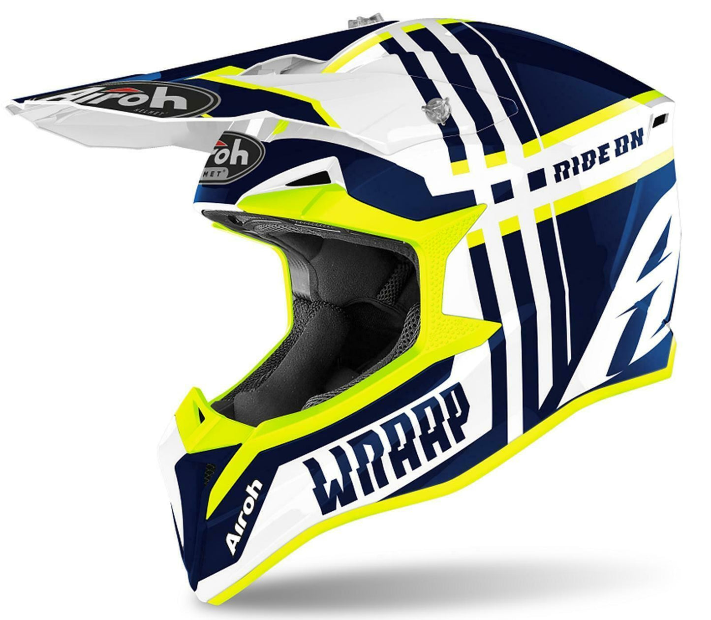 Airoh Wraap Broken Motocross Off Road Motorcycle Helmet