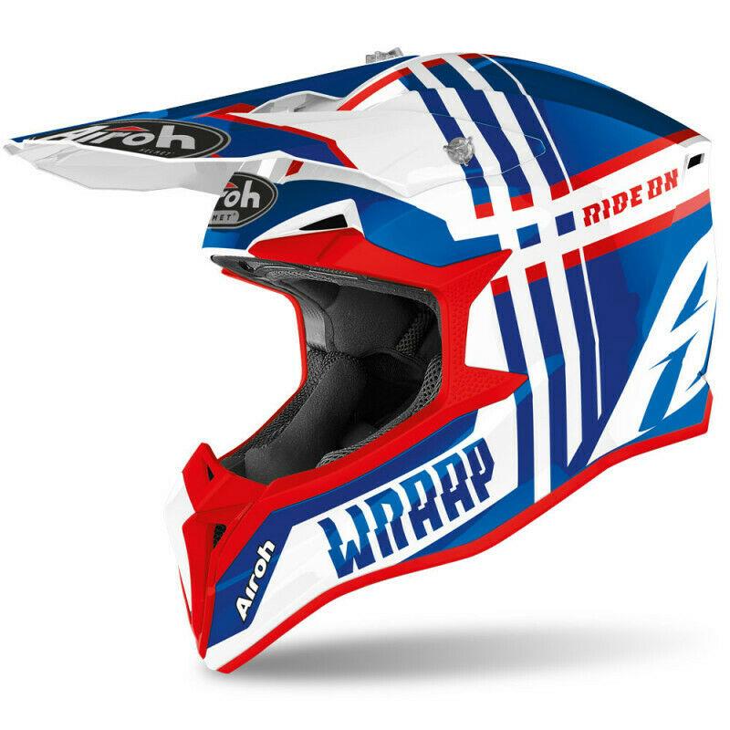 Airoh Wraap Broken Motocross Off Road Motorcycle Helmet