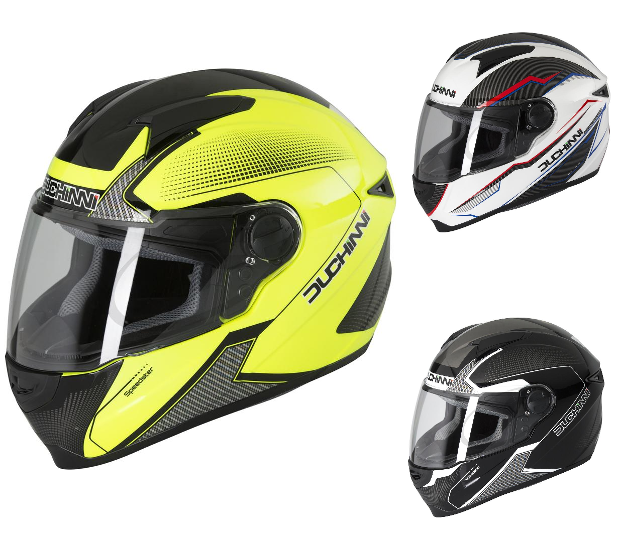 Duchinni D811 Stryder & Raff Full Face Motorcycle Motorbike Road Crash Helmet