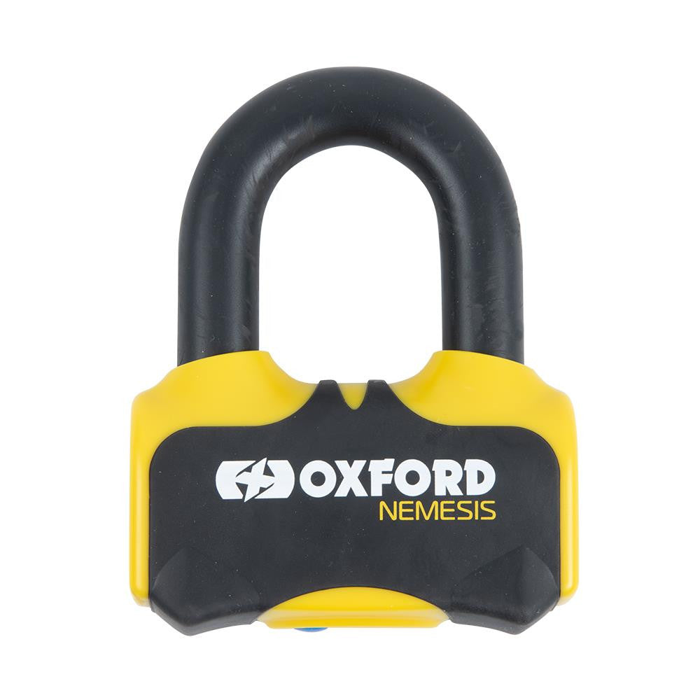 Oxford Nemesis 16mm Disc Lock Security Motorcycle Motorbike - Yellow