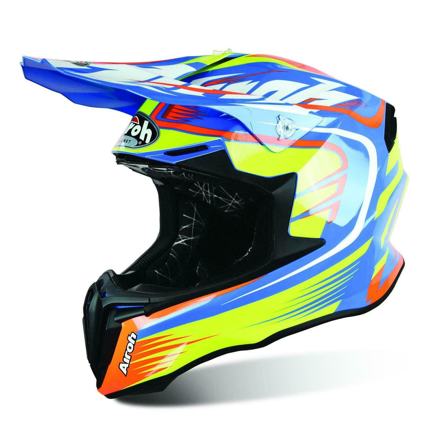 Airoh Twist Off Road Motorcycle MX Motocross Helmet Mix Blue