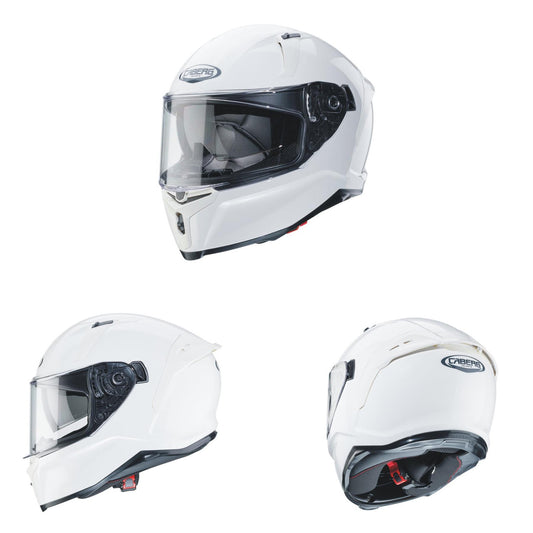 Caberg Avalon X White Fullface Motorbike Helmet With Quick Release