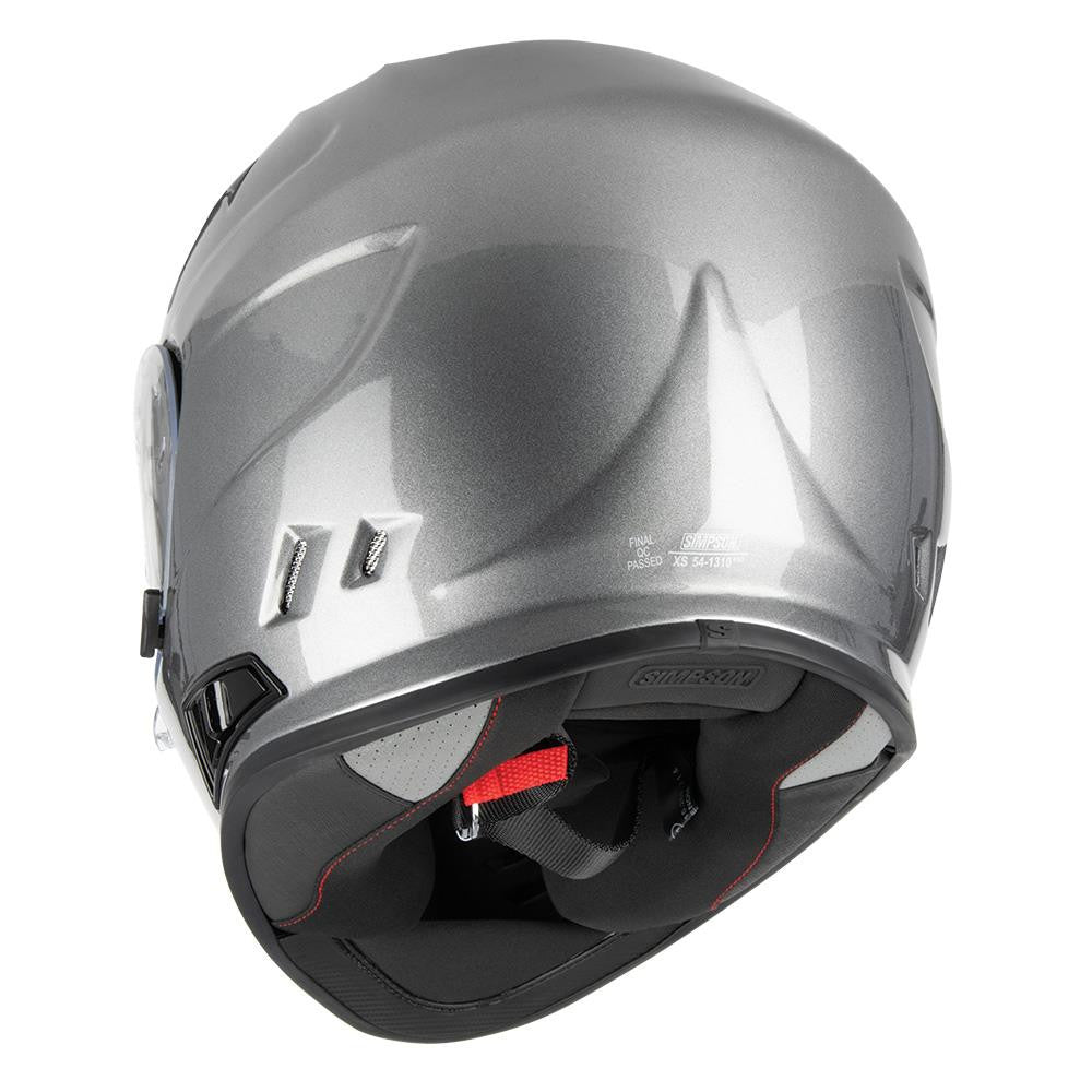 Simpson Venom Solid Full Face Road Crash Motorbike Helmet