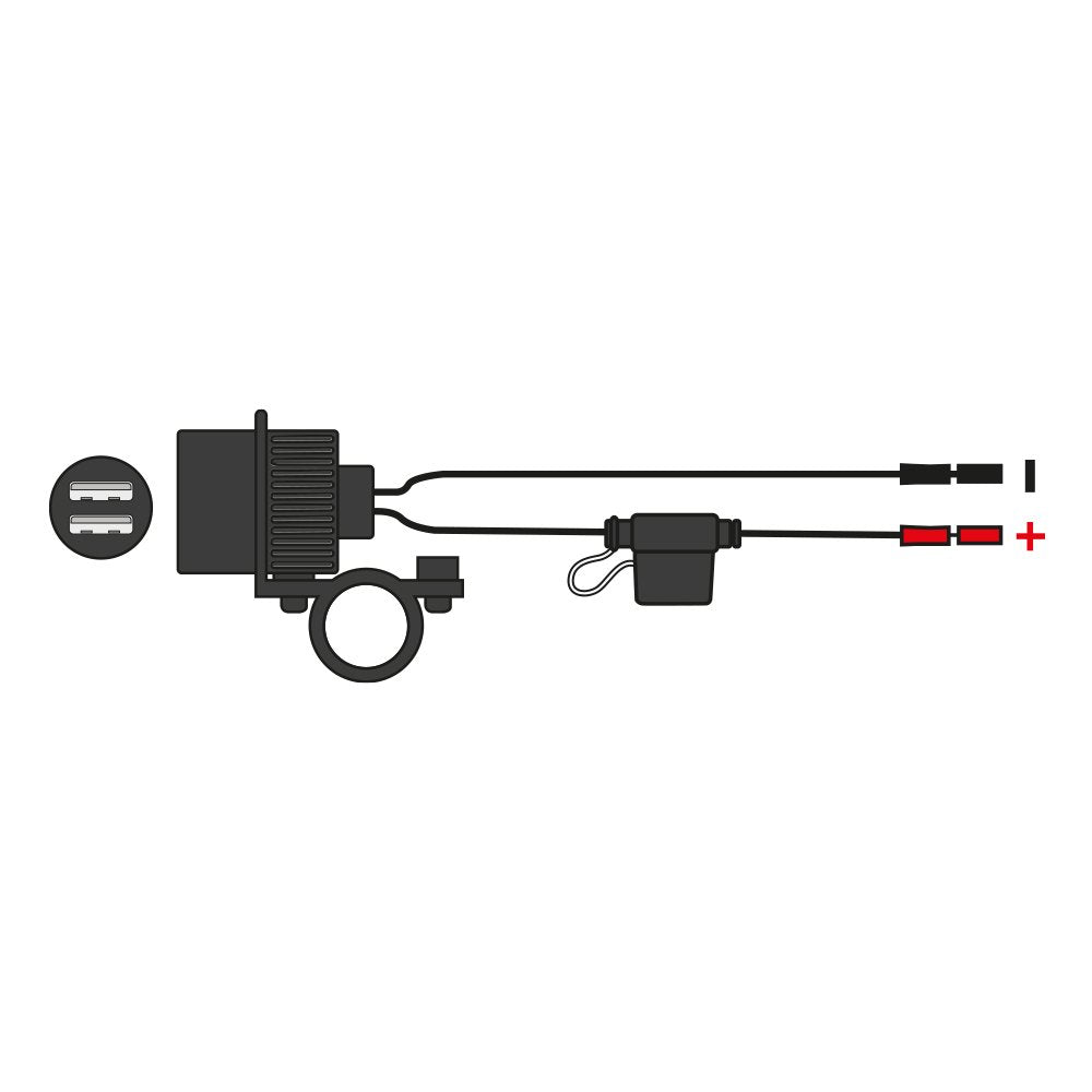 Oxford 12V STD Accessory Plug Socket and 1.2mtr 10amp fused