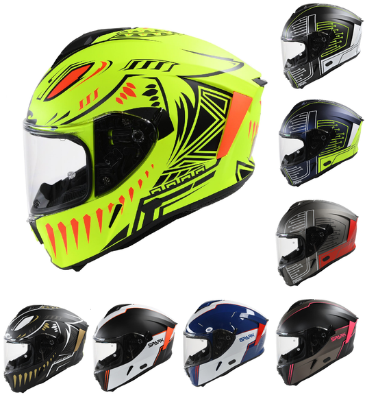 Airoh Spark Flow Full Face Motorcycle Motorbike Helmet