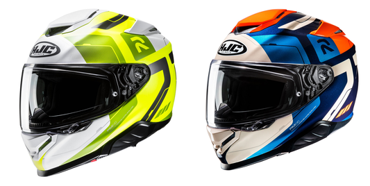 HJC RPHA 71 Motorbike Full Face Helmet Cozad MC27 Blue Orange / Fluo Yellow