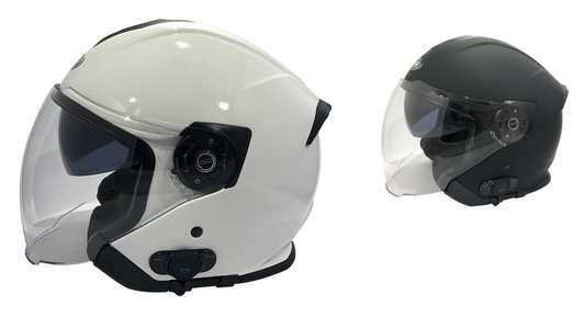 Viper RSV10 Face Face Motorbike Helmet integrated with 3.0 Blinc Bluetooth System Open