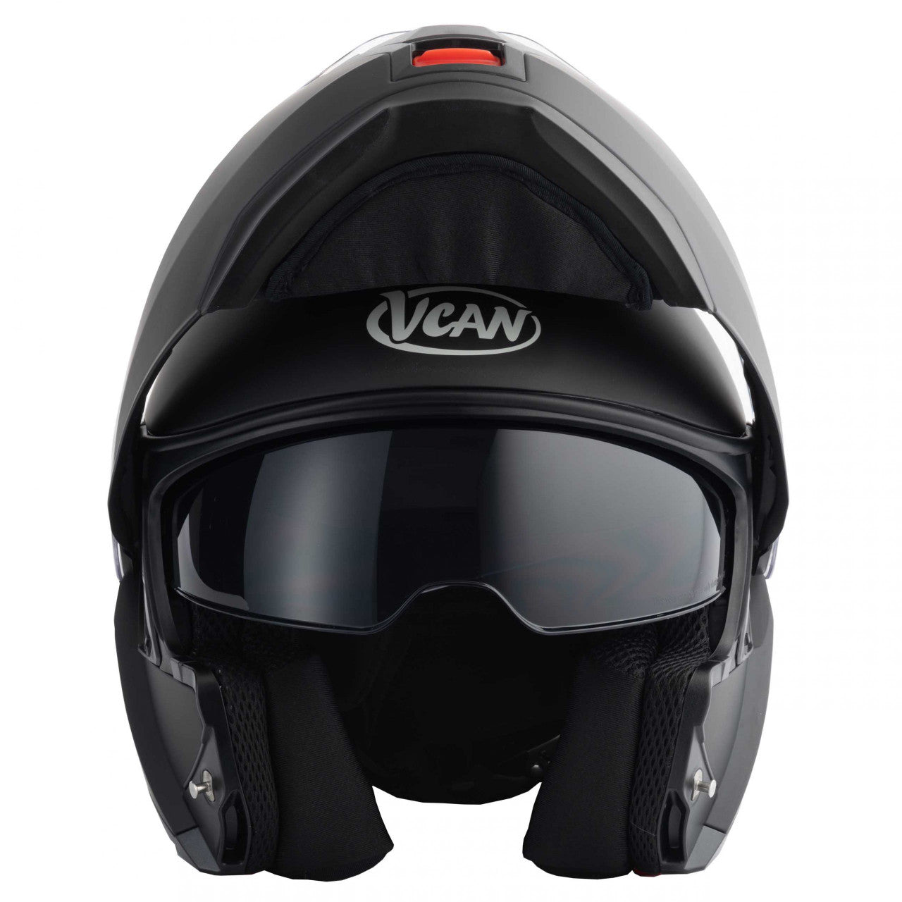 Vcan H272 Matt Black Flip Front Motorcycle Helmet-Matt Black 2024