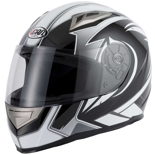 VCAN V158 Evo White Full Face Motorcycle Helmet-2024