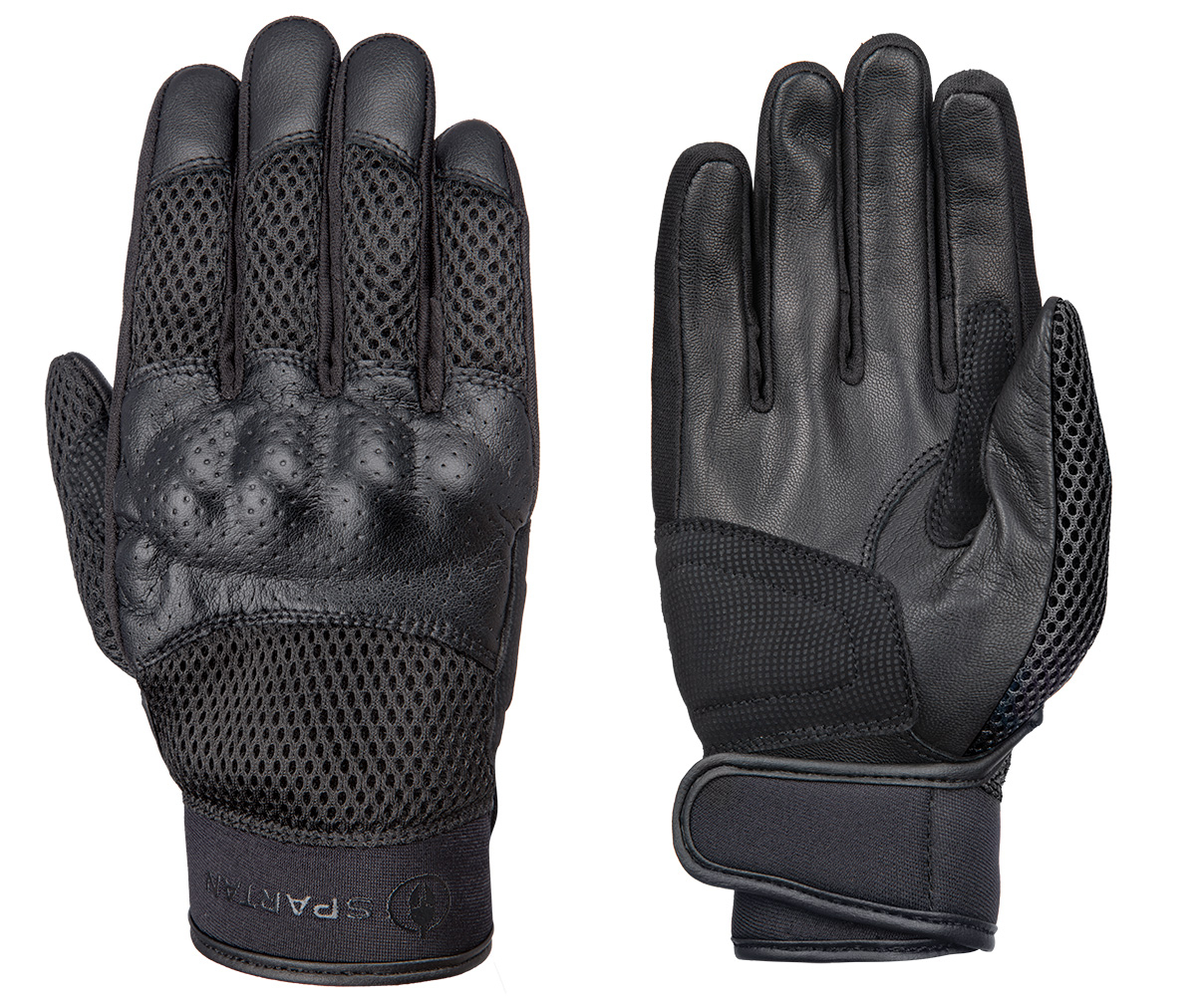 Spartan Air Motorcycle Light Weight Men's Glove – Black