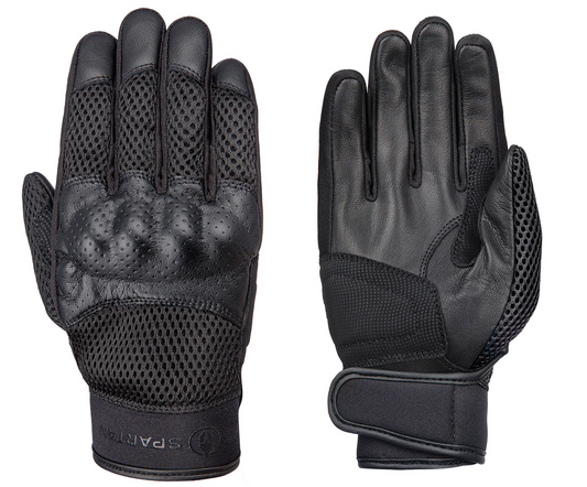 Spartan Air Motorcycle Light Weight Men's Glove – Black