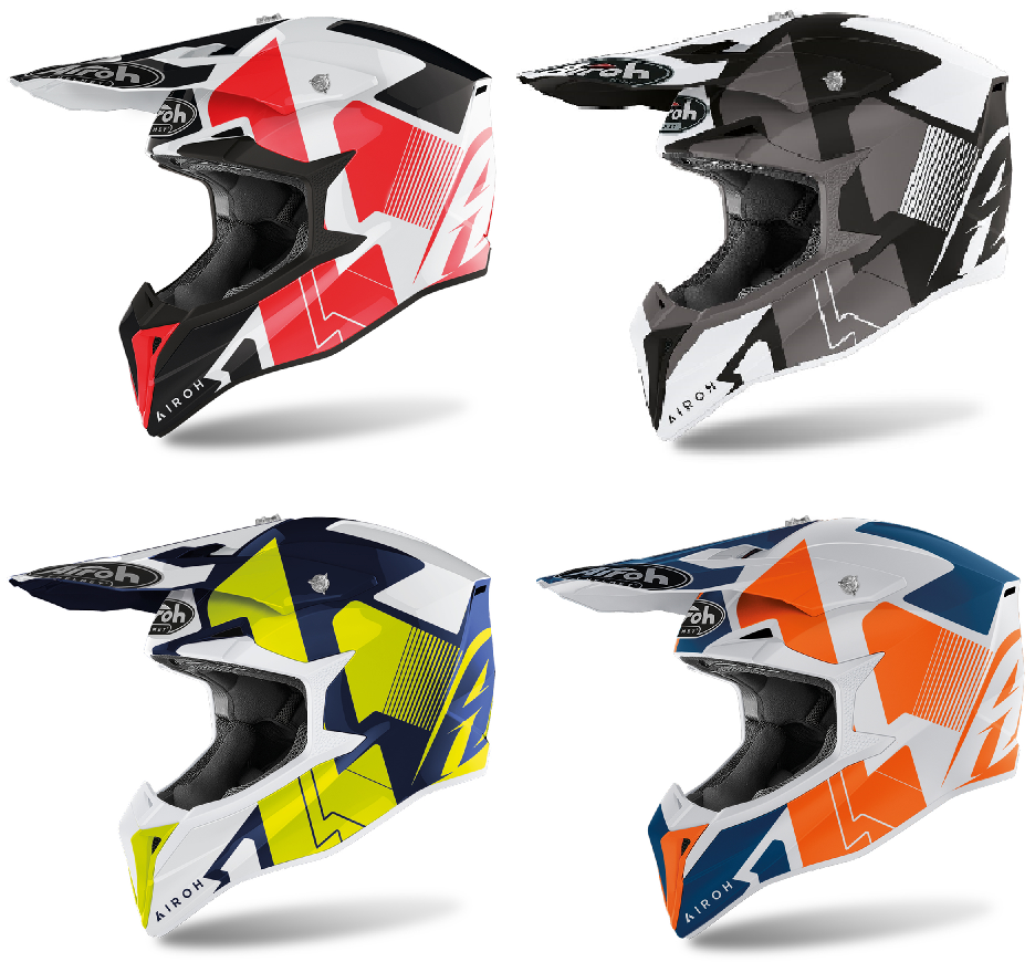 Airoh Wraap Raze Motocross Off Road Motorcycle Helmet