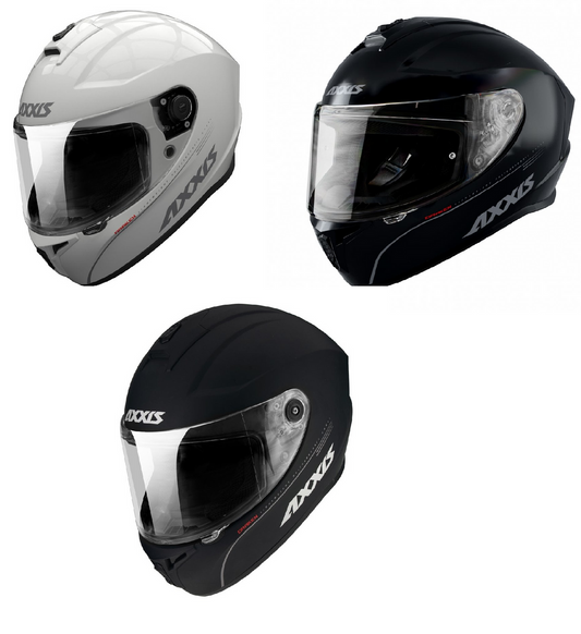 Axxis Draken S Motorcycle Motorbike Solid Helmet Full Face