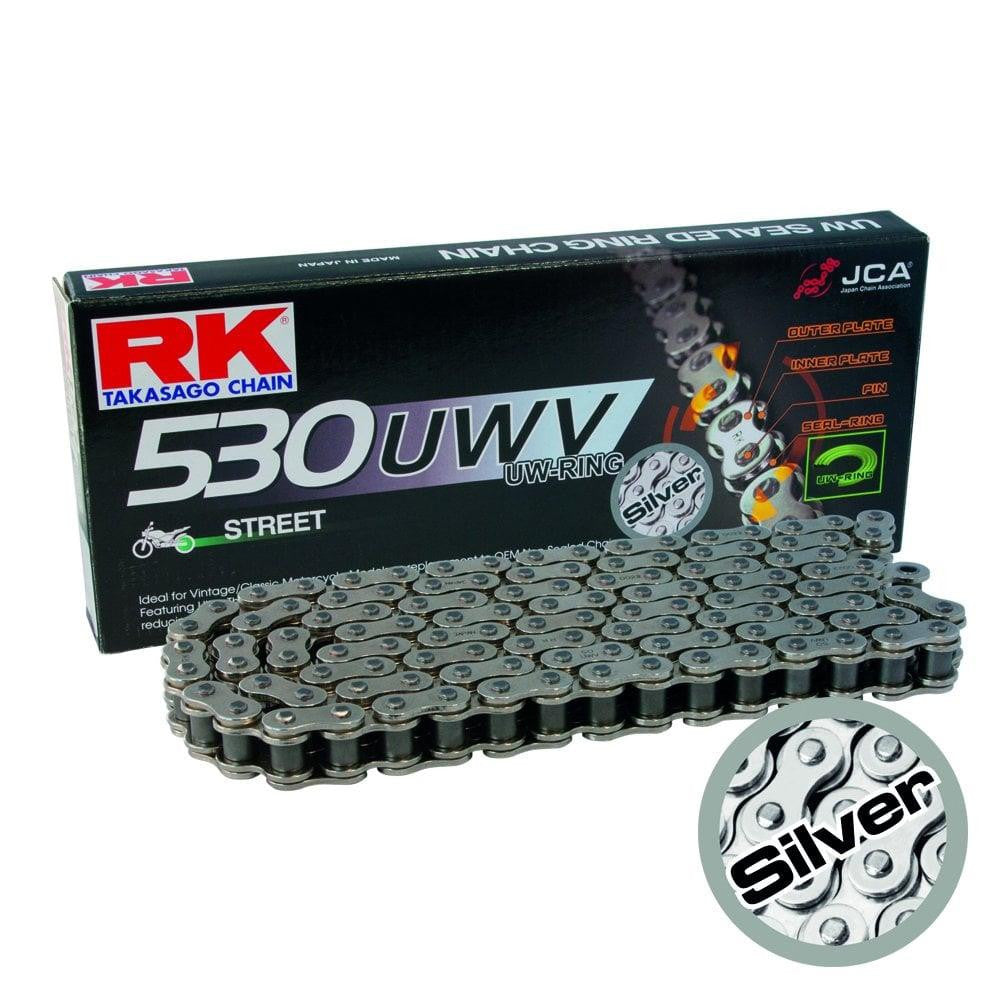 RK TAKASAGO MOTORBIKE CHAIN GP530 UWV-110 SILVER