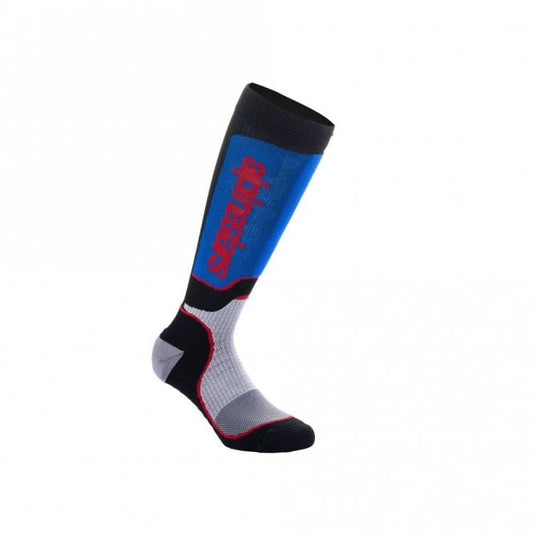 Alpinestars Youth MX Plus Socks Black White Royal Blue