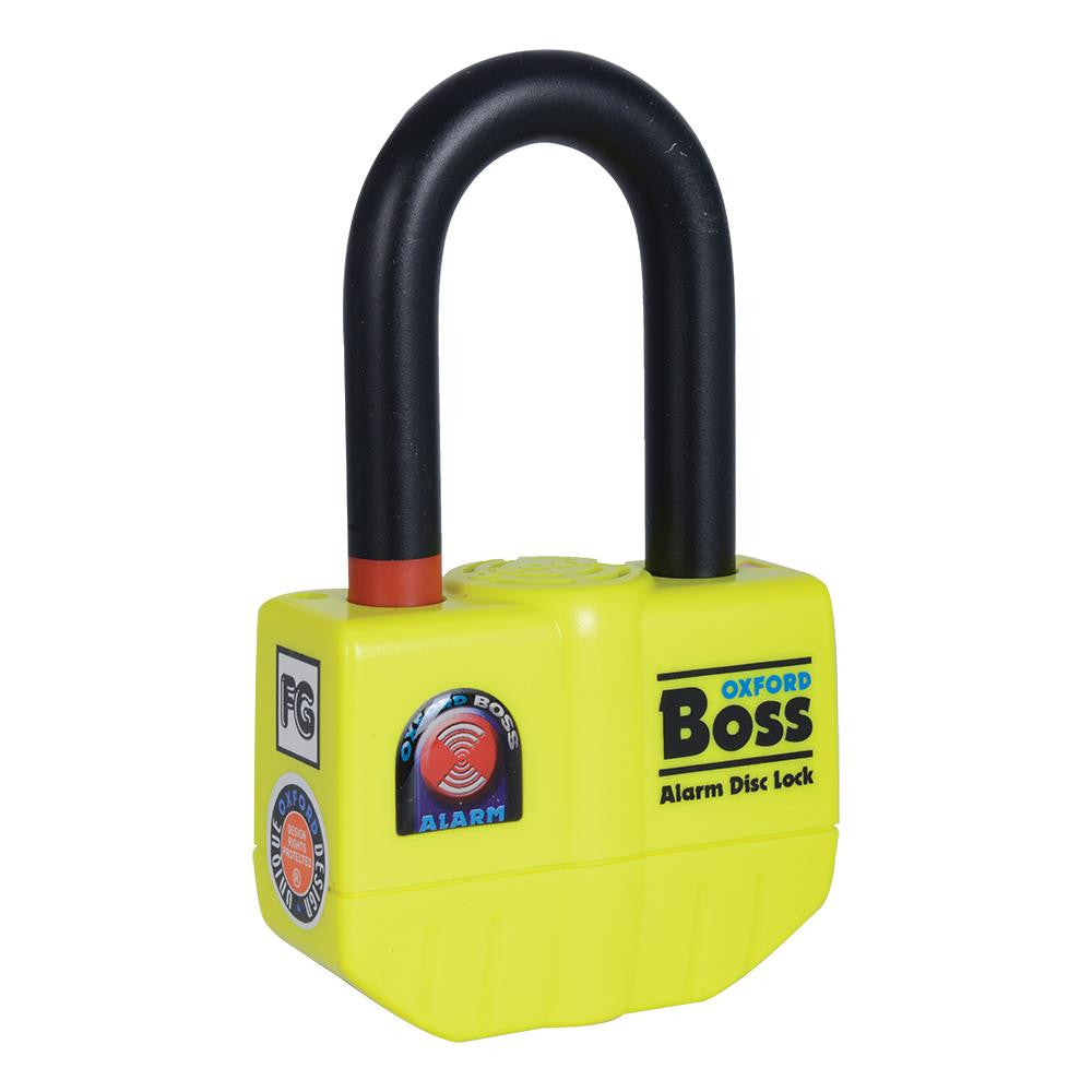 Oxford Boss Alarm Motorcycle Security Lock & Chain 12mm x 2.0m