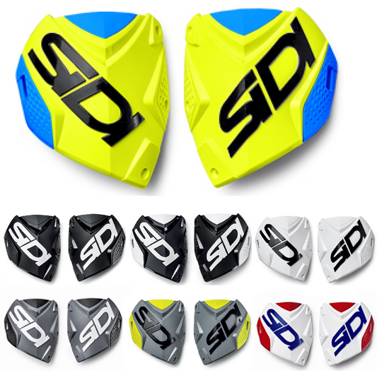 Sidi Crossfire 2 Shin Plate White Black Grey Orange Yellow Red/Blue