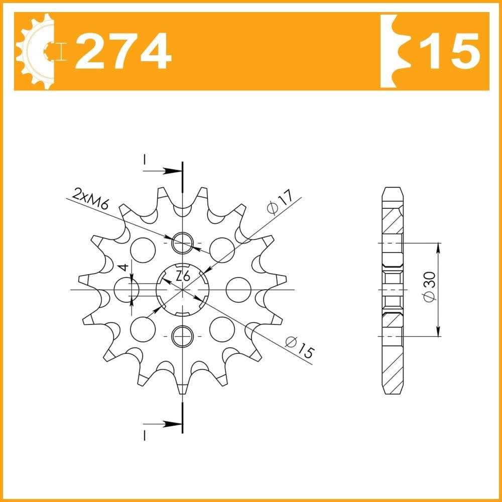 RK OEM Standard chain & sprocket kit Honda Motorcycle XL100SZ /SA /SB 78-82