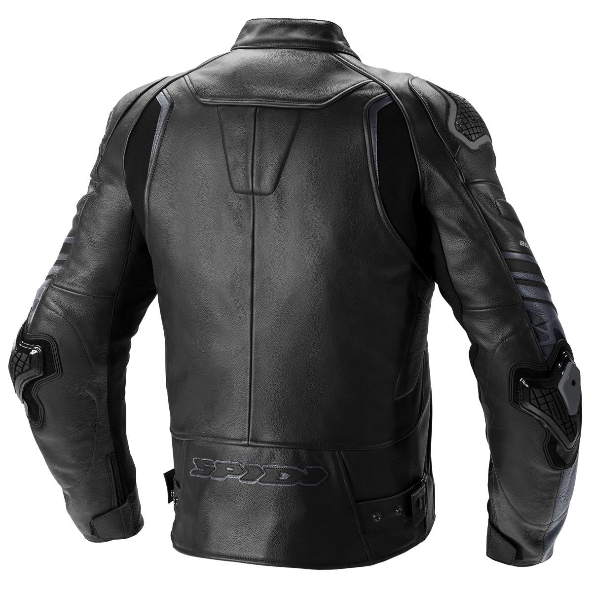 Spidi Bolide CE Motorbike Leather Jacket Black - Big Sale