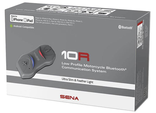 Sena 10R-0 Low Profile M/C B/T Comm System, Handlebar-Remote Not Contained