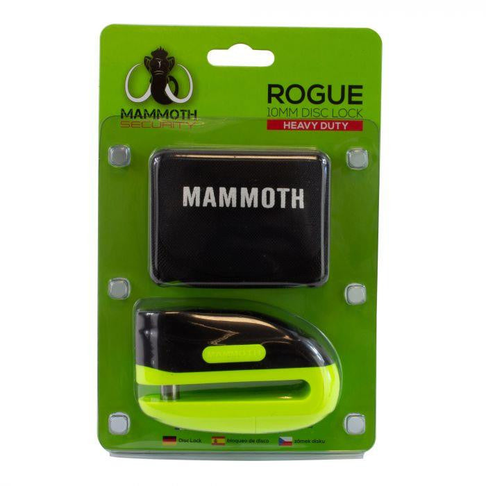 Mammoth Rogue Disc Lock 10mm Yellow - LOD10RGY