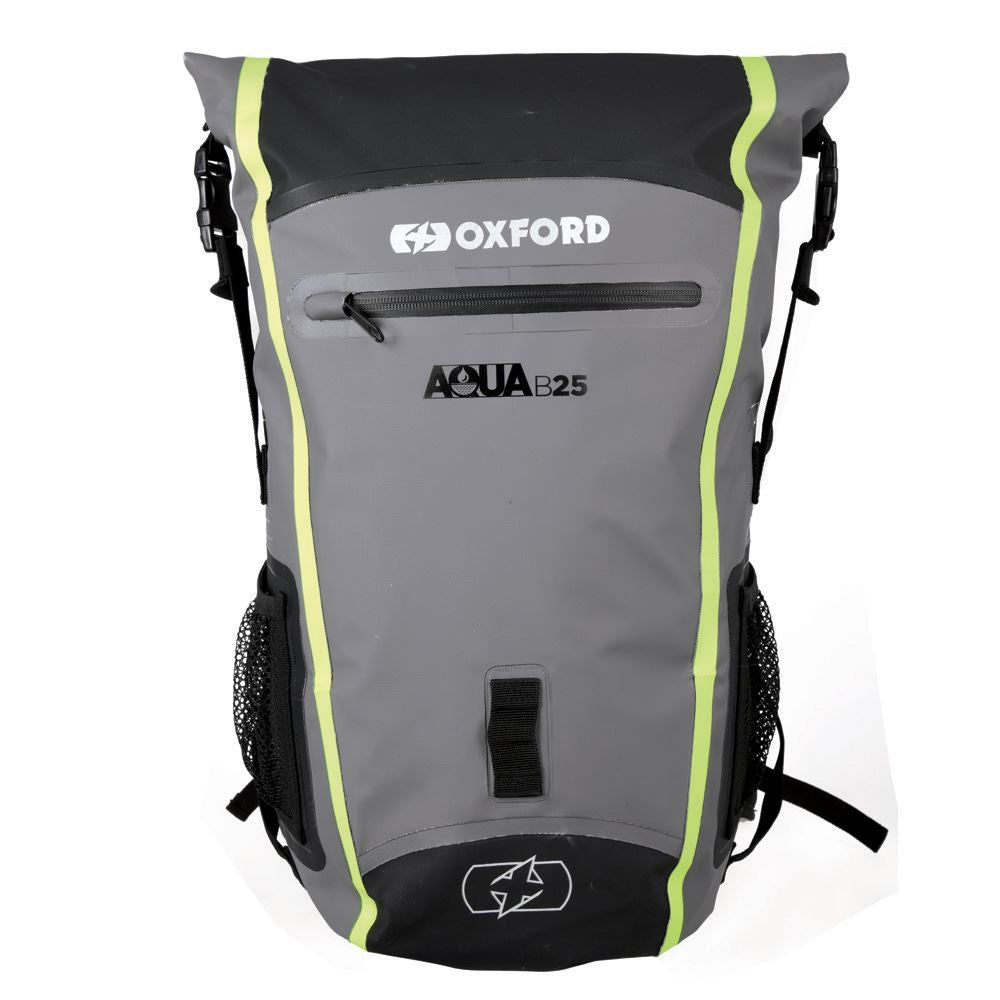 Oxford Aqua B-25 Hydro Motorcycle 25 Liter Back Pack Black/Grey/Fluo