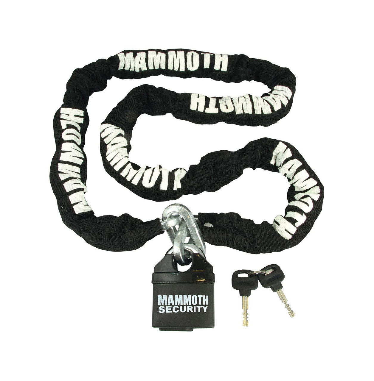 Mammoth 10mm Square Lock And Chain 1.8m Length - LOCMAM