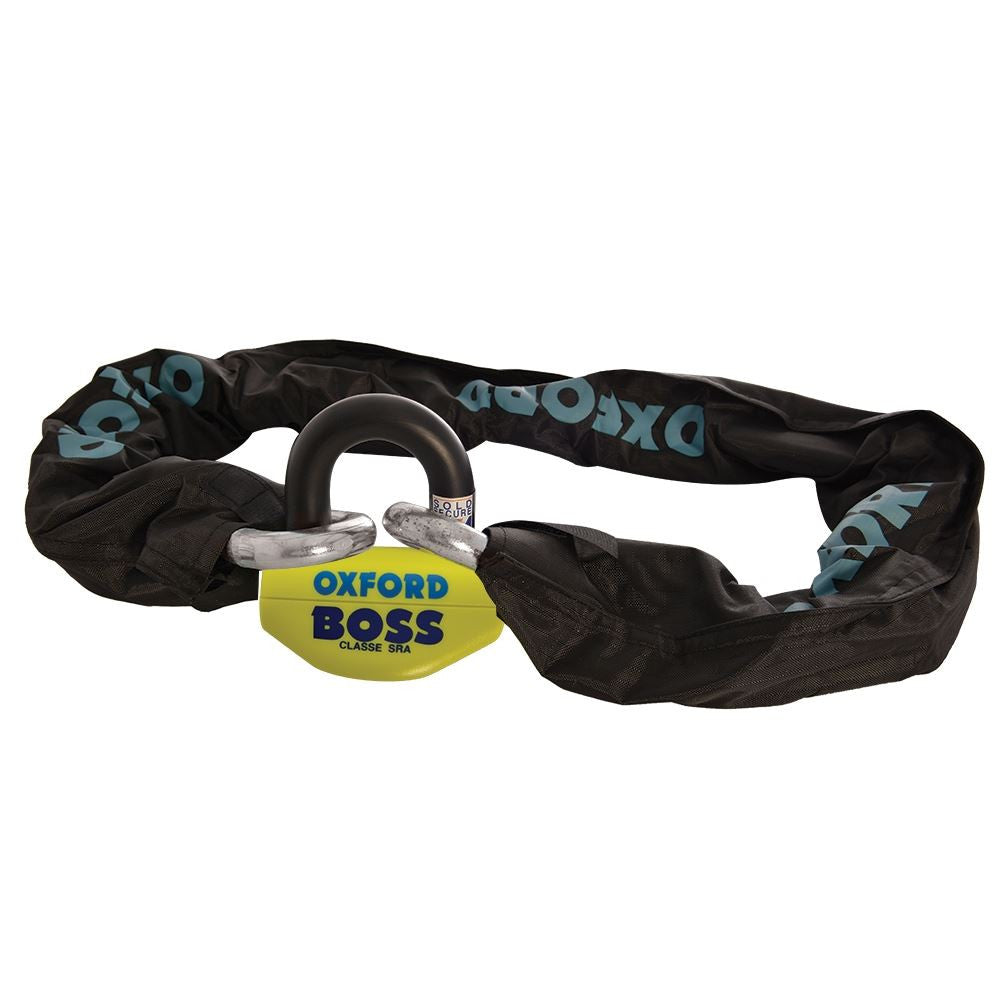 Oxford Boss Motorcycle Motorbike Security Chain & Padlock 1.5m