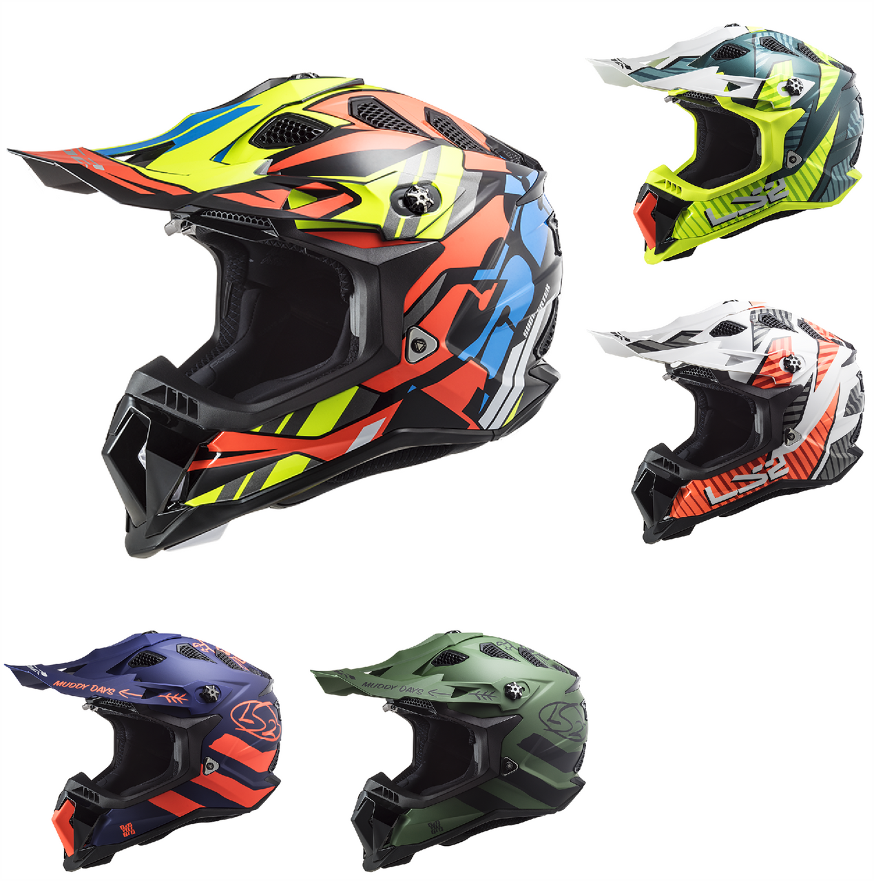 LS2 MX700 Subverter Evo Graphic Off Road Helmet 2021