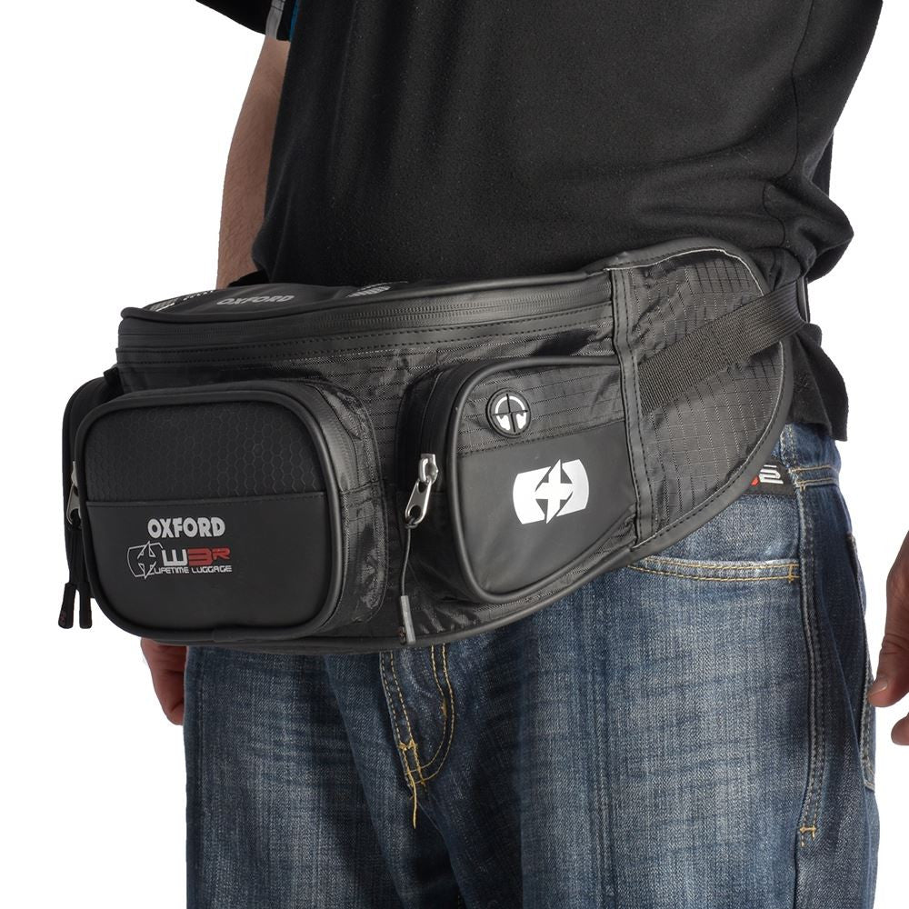 Oxford Motorcycle Luggage XW3 Waist Bag Black 3L