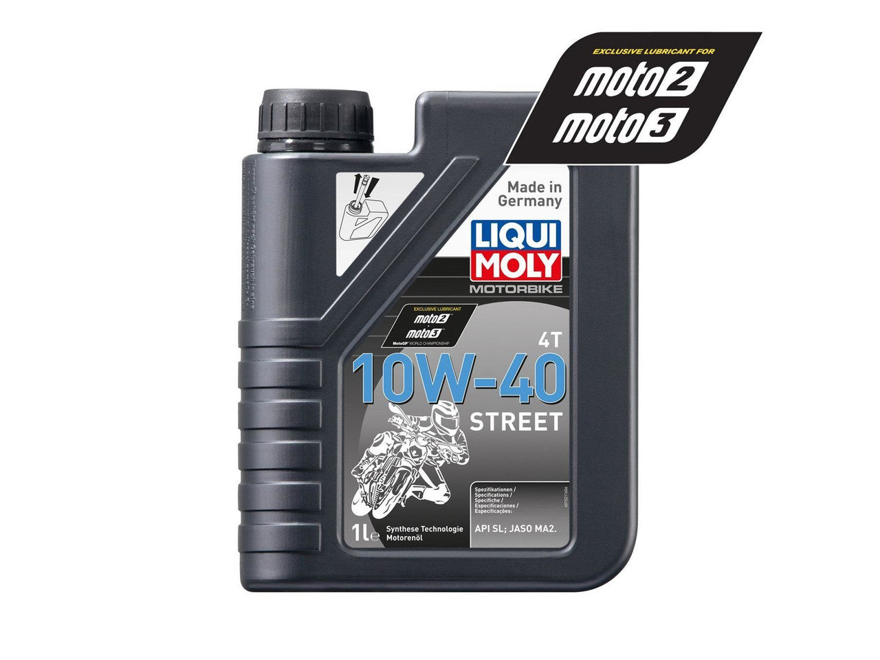 LIQUIMOLY OIL 4 STROKE - SEMI SYNTH - STREET - 10W-40 4L 1243