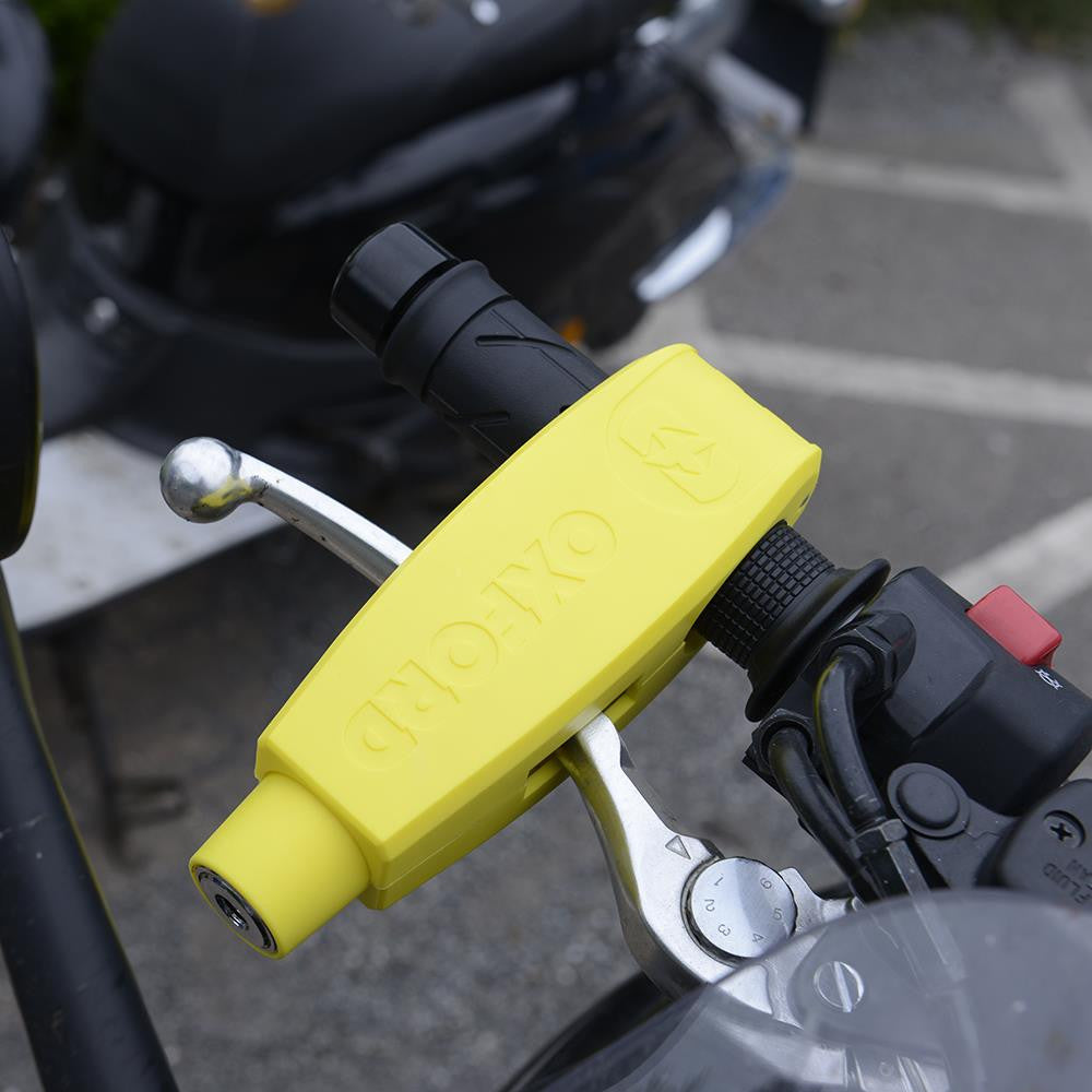 Oxford Motorcycle Lever Lock (Yellow)