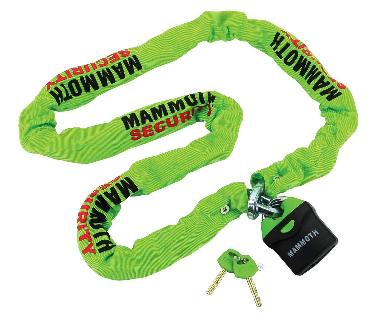 Mammoth Security 1.8m Lock & Chain Heavy Duty - LOCM009