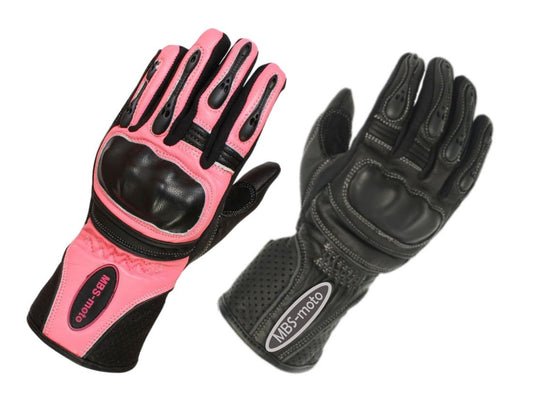 MBSmoto GLL13 Ladies Leather Summer Motorcycle Gloves