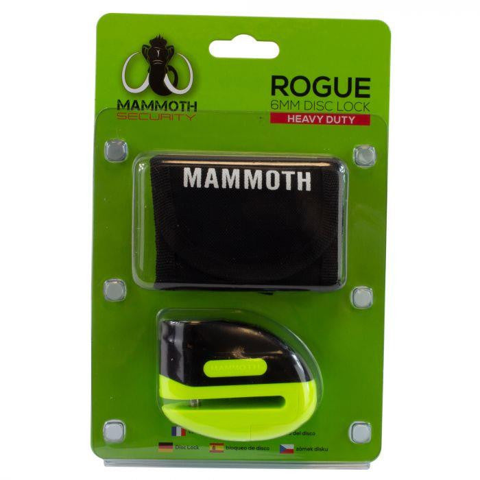 Mammoth Rogue Disc Lock 6mm Yellow - LOD6RGY