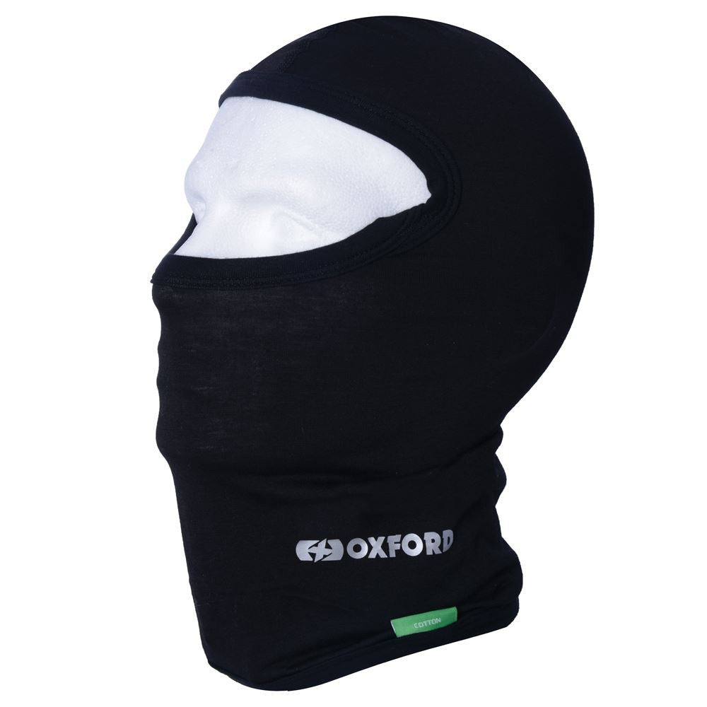 Oxford Comfortable Motorcycle Balaclava Cotton Black