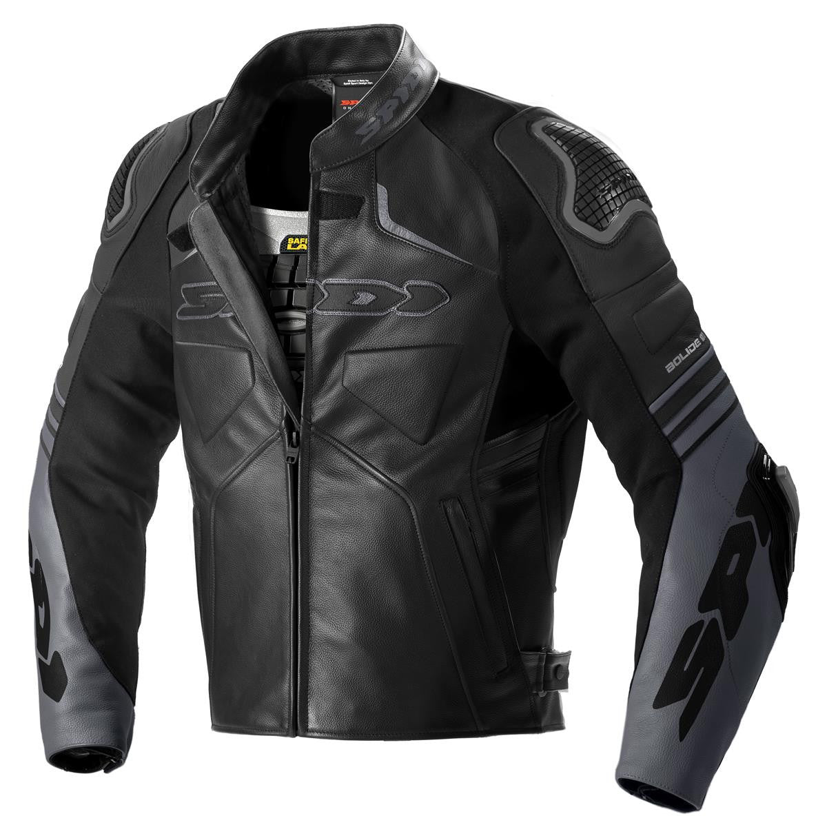 Spidi Bolide CE Motorbike Leather Jacket Black - Big Sale