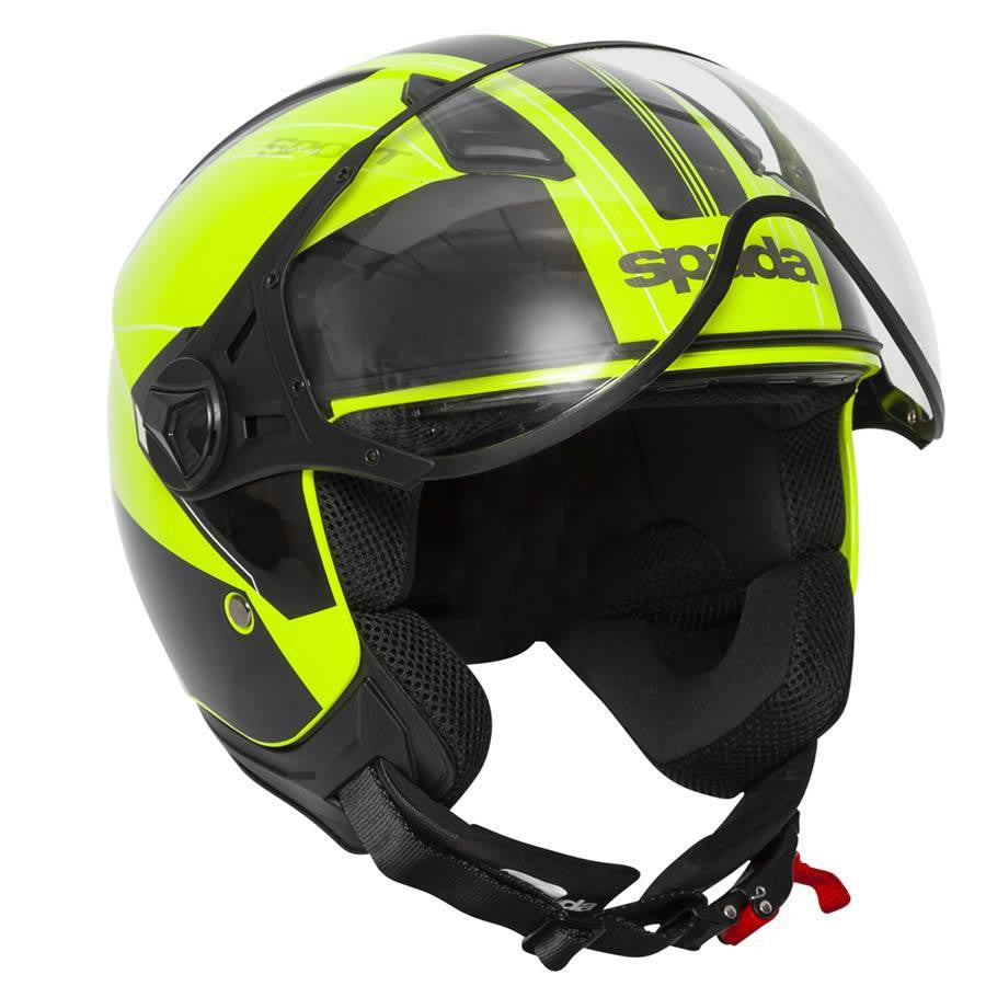 Spada Hellion Twist Open Face Motorcycle Scooter Bike Helmet