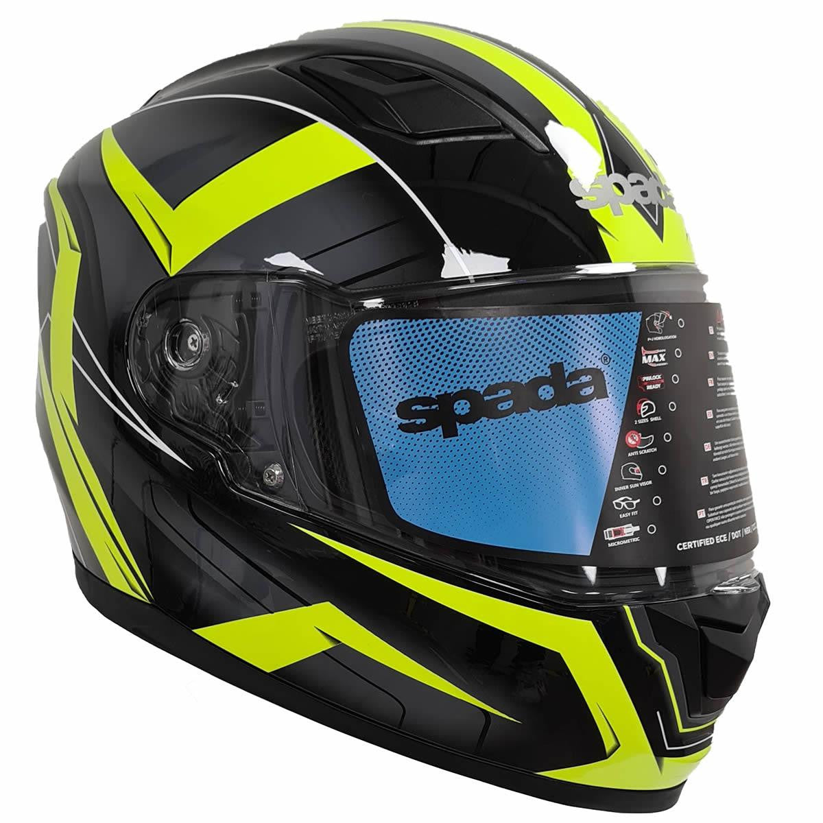 Spada SP17 Ruler Full Face Motorcycle Motorbike Helmet